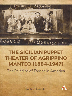 cover image of The Sicilian Puppet Theater of Agrippino Manteo (1884-1947)